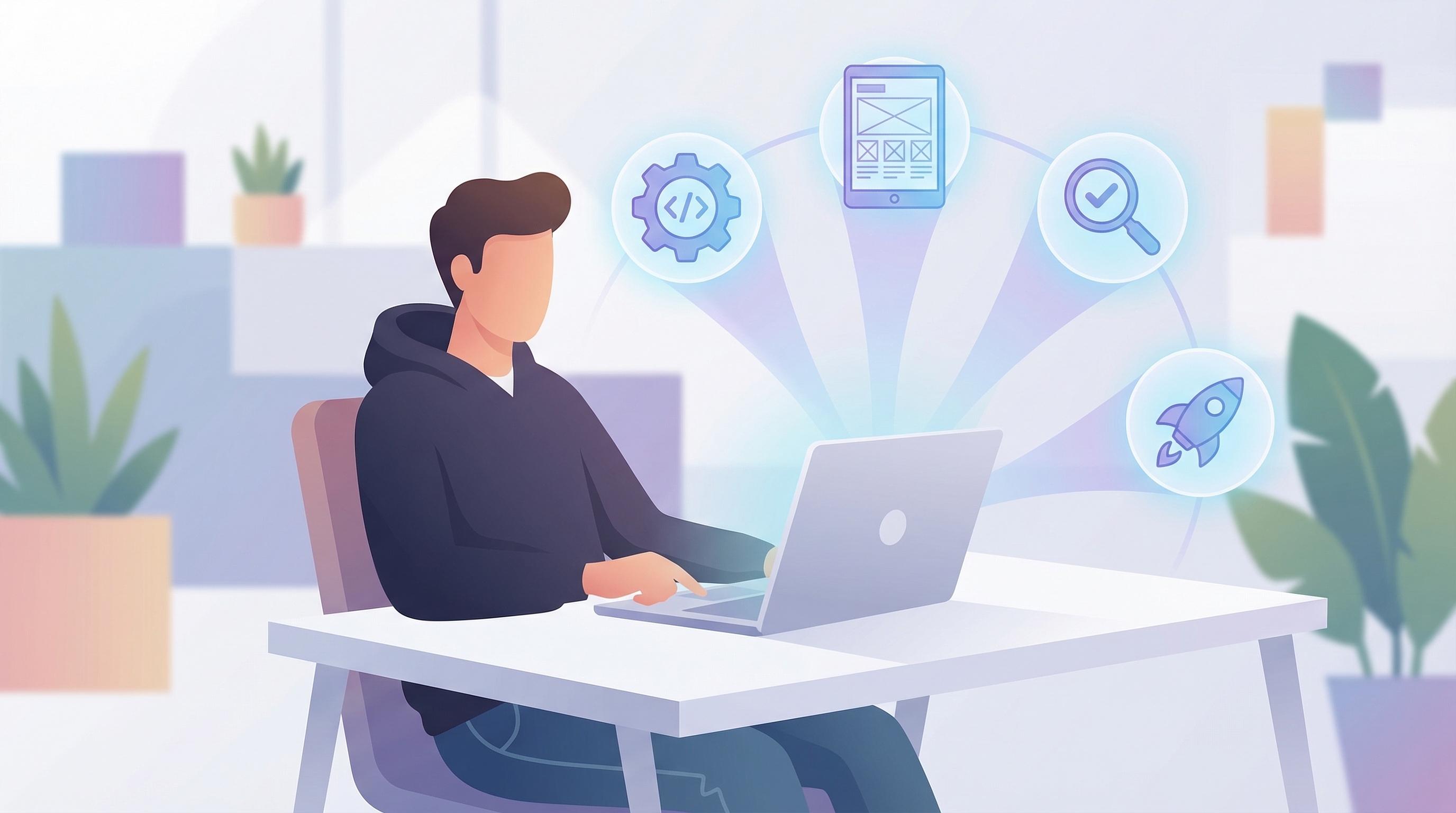 A Product Engineer orchestrating AI agents from a single laptop